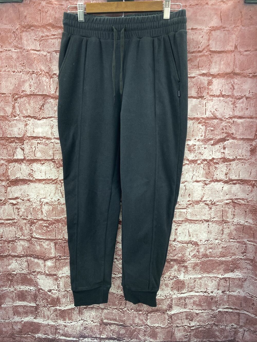 Mondetta Performance Luxury Womens Joggers Black Drawstring Pockets Size S